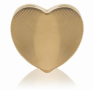 Heart Shaped 14k Gold Compact