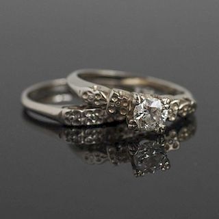Diamond 18k Ring and Band
