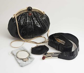 Judith Lieber Handbag & Belt