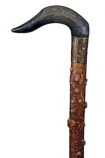 Stylized Horn Duck Cane