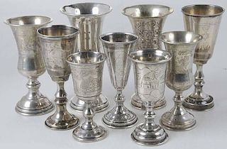 16 Silver Kiddush Cups