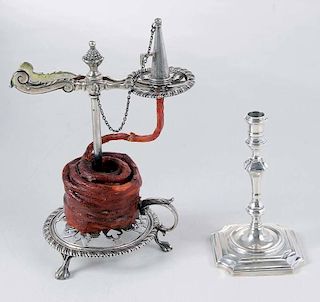 Sterling Wax Jack and Candlestick