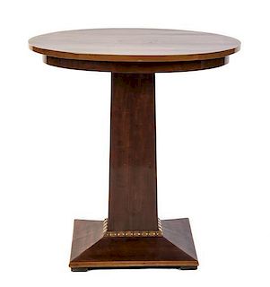 An Art Deco Mahogany Occasional Table, Height 31 x width 29 1/2 x depth 20 inches.