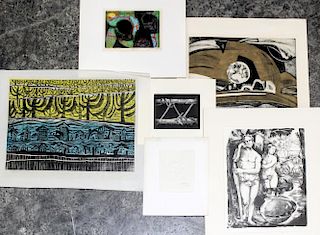 A Group of 20th Century Prints by Various Artists various sizes
