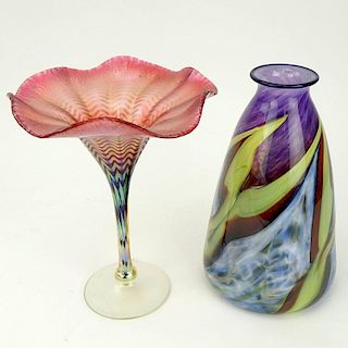 Collection of Two (2) Art Glass Tableware
