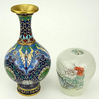 Collection of Two (2) Vintage Chinese Tabletop Items