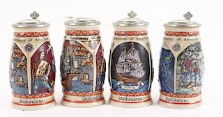 Group of 4 Budweiser Discover America Series 1992