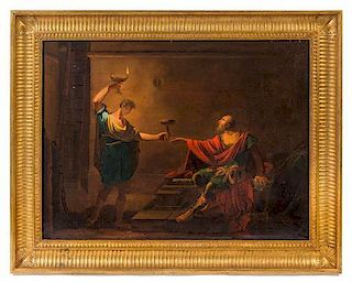 French School, (18th Century), The Execution of Socrates with a Cup of Hemlock