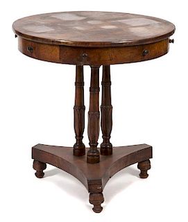 A Regency Style Side Table Height 29 1/2 inches.