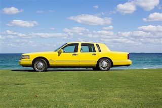 A 1995 Lincoln Continental Town Car