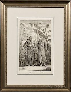Engraving Titled A Negro Pedlar and His Wife
