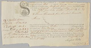 Bill of Lading for the Ship Venus
