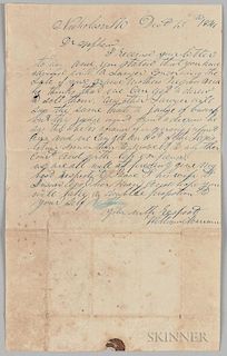 Letter Concerning the "Sale of Grandmother's Negroes,"