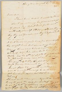 Letter from Joseph Meek of Nashville to a C. Hayes
