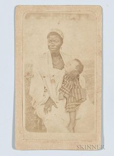 Carte-de-visite Depicting a Black Woman and Her Child