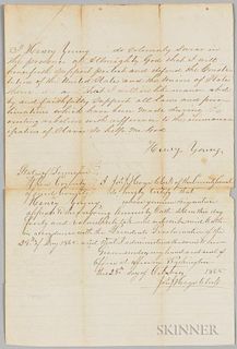 Tennessee Amnesty Oath for Henry Young