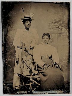 Tintype Depicting Two African American Women