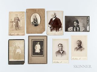 Fifteen Cabinet Cards Depicting African American Men, Women, and Children