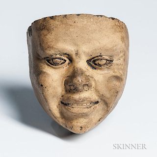 African American Clay Face Mold.  Estimate $150-250