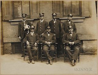 Photograph of African American Porters in Uniform.  Estimate $500-700