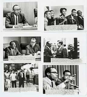 Thirty-seven Press Photographs of Willie Brown.