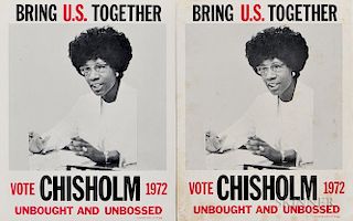 Two Shirley Chisholm Campaign Posters