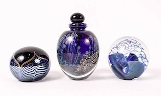 3 Pieces of Studio Art Glass, Eickholt/Richardson