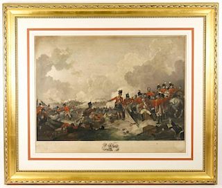 1805 French Engraving, "The Battle of Alexandria"