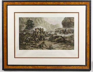 Large Colored Print "The Last Eleven at Maiwand"