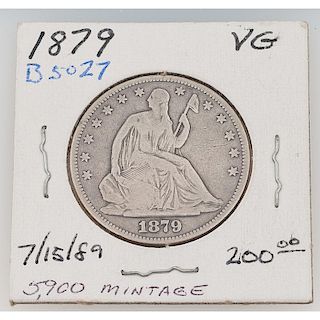 United States Liberty Seated Half Dollar 1879