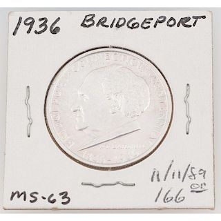 United States Bridgeport, Connecticut Centennial Commemorative Half Dollar