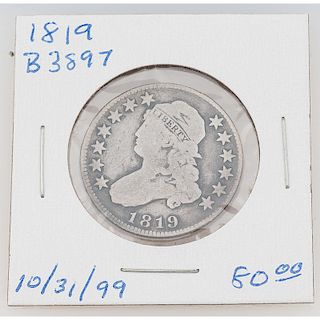 United States Capped Bust Quarter Dollar 1819