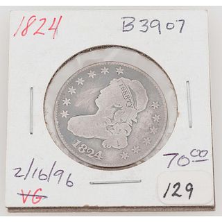 United States Capped Bust Quarter Dollar 1824
