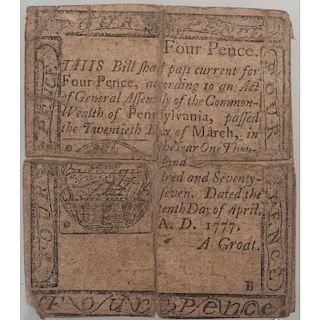 Four Pence Colonial Note