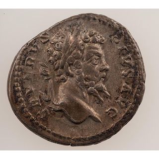 Septimius Severus Roman Silver Denarius