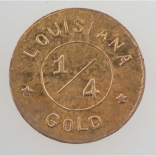 United States Louisiana Gold Quarter Dollar