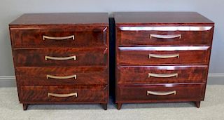MIDCENTURY. Pair of Fine Quality 4 Drawer Chests.