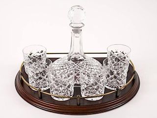Set of Waterford Crystal Decanter & 6 Tumblers