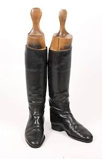 Pair of English Leather Riding Boots