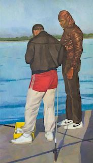 * Jane Fisher, (American, b. 1961), Brothers Fishing, 1986