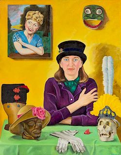 * Robert Lucy, (American, 20th/21st century), Laura With Hats, 1993