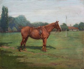 Nina Colmore, (British, 1889-1973), Monte Carlo- Polo Pony