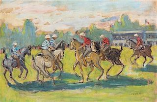 Jean Louis Marcel Cosson, (French, 1878-1956), Polo Match