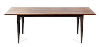 A Danish Rosewood Low Table, Grete Jalk (1920-2006), Height 21 x width 63 x depth 23 1/2 inches.
