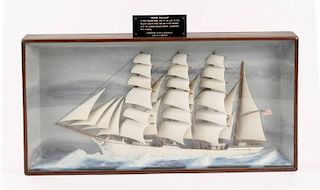 Maritime Shadowbox Diorama of Marie Dollar