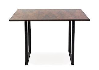 A Norwegian Rosewood Low Table, P.S. Heggen, Height 18 x width 27 1/2 x depth 27 1/2 inches.