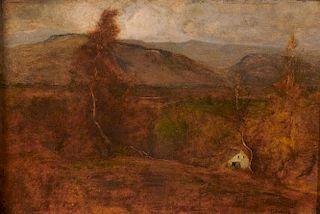 GEORGE INNESS, (American, 1825-1894), Landscape, oil on canvas