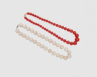 Two Coral Necklaces
