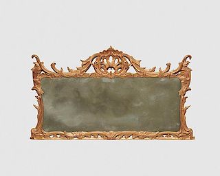 George III Giltwood Over-Mantel Mirror