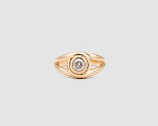 CARTIER 18K Yellow Gold and Diamond Ring